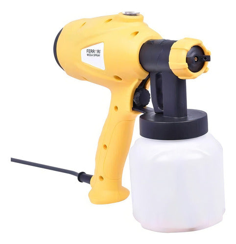 Pistola Pintura Pulverizadora Elétrica 350w Ms-350w Ferrari Amarelo 220v