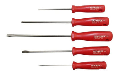 JOGO CHAVE DE FENDA 5 PEÇAS - R38001005 GEDORE RED